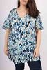 Picture of CURVY GIRL TUNIC WITH BACK KNOT AND FLARED SLEEVE